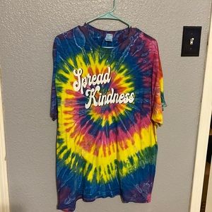 Custome Tie Dye tshirt. Spread kindness.